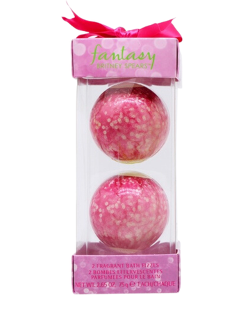 Britney Spears Fantasy Sparkly Bath Bombs 2 Piece Set